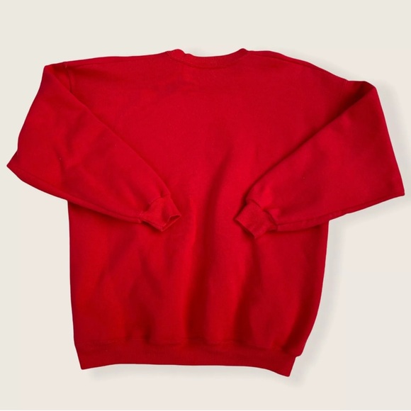 Vintage 90s Disney Minnie Pullover Sweatshirt Big Print Boot Sz XL - Picture 2 of 6